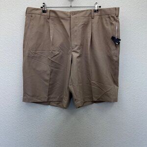 Nike Golf Dri Fit Khaki Pleated Shorts 319689-235 Mens size 42 New